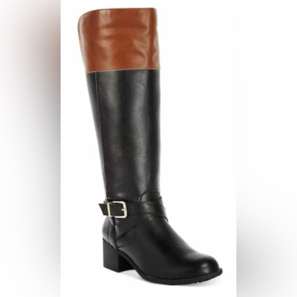 Style & Co. Black and Brown Heeled Boots